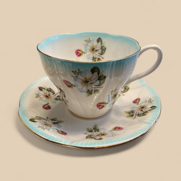 Royal Albert Teacups/Saucers Horizon Series -Made in England-Set of 4-8 pieces t - Picture 3 of 6